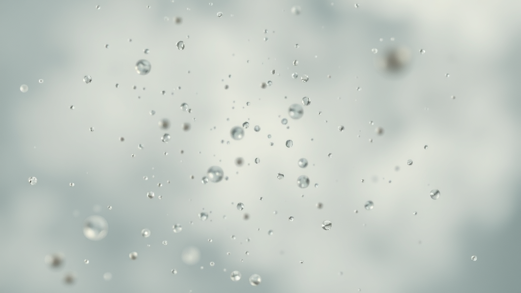 particulate matter wildfire smoke, close-up of air pollution particles under laboratory lighting