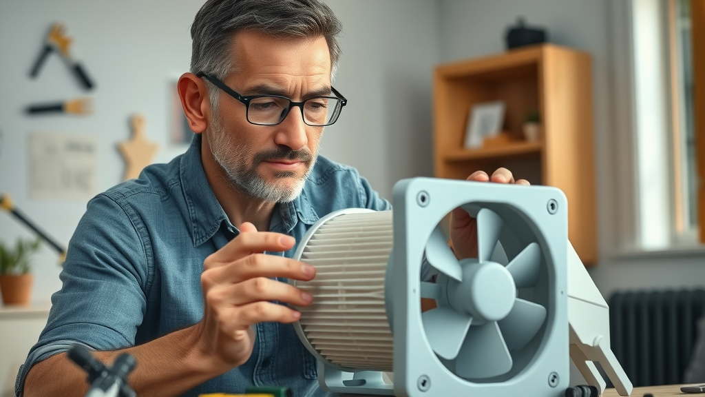 diy air cleaner setup, box fan and furnace filter for wildfire smoke, home workshop